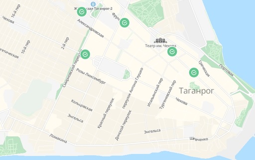 Офисы Сбербанка на карте в Таганроге